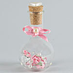Personalised Message In Pink Bottle & Choco Swiss Magic