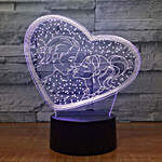 3D Hologram Couple Kissing Color Changing Night Light Lamp