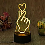 3D LED Hologram Hand of Love Night Light Color Changing Lamp