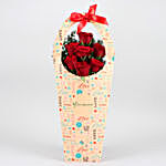 Pineapple Cake & Red Roses in FNP Love Sleeve