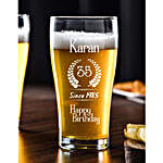 Personalised Birthday Beer Conical Mug