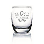 Personalised For Couple Whiskey Glass Set
