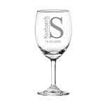 Personalised Pretty Wine Glass Set of 2