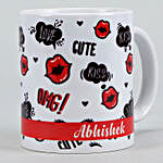 Kiss & Love Personalised Mug
