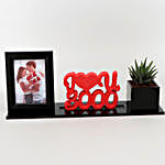 Howarthia Plant In Love You Planter With Couple Frame