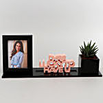 Howarthia Plant In Lucky Quote Frame Planter