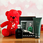 Jaguar For Men Set & Red Teddy