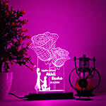 Personalised Rose LED Lamp