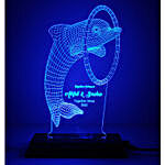 Cute Dolphin Personalised LED Lamp