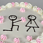 Pretty Propose Pineapple Cake- Eggless 1 Kg