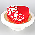 Special Hearts Truffle Fondant Cake- 1 Kg