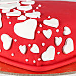 Special Hearts Truffle Fondant Cake- 1 Kg