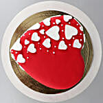 Special Hearts Truffle Fondant Cake- 1 Kg