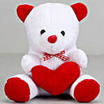 Red White Roses For Love Cute Teddy