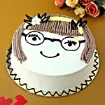 Cute Girl Chocolate Cake- 2 Kg