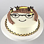 Cute Girl Chocolate Cake- 2 Kg