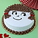 My Cute Love Chocolate Cake- Eggless 1 Kg