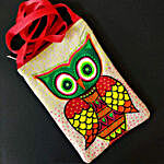 Hand Painted Owl Sling Bag