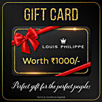Louis Philippe Gift Card- 1000 Rs