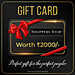 Shoppers Stop Gift Card- 2000 Rs