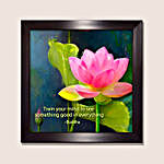 Floral Painting With Buddha Quote