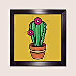 Illustrated Style Cactus Painting