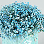 White Gypsophila Made With Love Blue Box