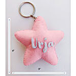 Star Shaped Personalised Keychain