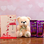 Cute Teddy & Dairy Milk Silk Combo