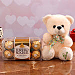 Ferrero Rocher Chocolates & Cute Teddy