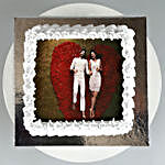 Valentine Photo Vanilla Cake Half Kg