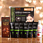 VLCC Bamboo Charcoal Kit & Cadbury Almond Treat