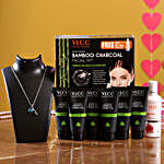 VLCC Bamboo Charcoal Kit & Jewel Maze Pendant