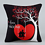 V'Day Special Love Vaccine Cushion And Kitkat