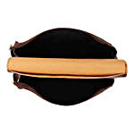 Vivinkaa Leatherette Flap Compartment Sling- Coffee