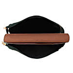 Vivinkaa Leatherette Flap Compartment Sling- Olive