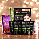 VLCC Bamboo Charcoal Kit & Silk Fruit N Nut