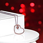 Giva Rose Gold Heart Pendant With Chain