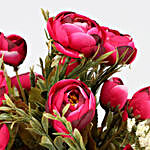 Dark Pink Rahinoclose Artificial Rose Arrangement
