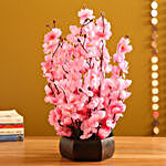 Light Pink Blossom Artificial Flowers Arrangement