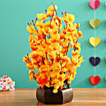 Orange Blossom Artificial Flowers Arrangement