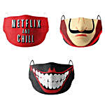 Soxytoes Serial Chiller Masks- Pack Of 3
