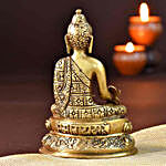 Peaceful Buddha Brass Idol