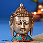 Stone Work Buddha Head Idol