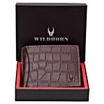 Wildhorn Full Grain Leather Mens Wallet- Brown