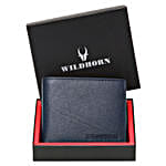 Wildhorn Full Grain Leather Wallet- Blue