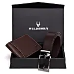 Wildhorn Premium Wallet Gift Set Brown