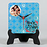 You re Strong Personalised Table Clock KitKat