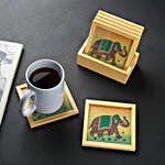 Hand Painted Elephant Wooden Coasters