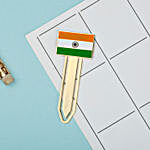 Indian Flag Metallic Bookmark